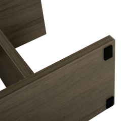 ΒΟΗΘΗΤΙΚΟ ΤΡΑΠΕΖΙ ΜΕ ΡΑΦΙΑ ΜΕΛΑΜΙΝΗ ΣΕ OLIVE GREY ΧΡΩΜΑ FB98881.12 50x17x56Υεκ.