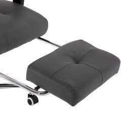 ΠΟΛΥΘΡΟΝΑ ΓΡΑΦΕΙΟΥ ΔΙΕΥΘΥΝΤΙΚΗ ΓΚΡΙ FB91057.20 ΜΕ ΠΤΥΣΣΟΜΕΝΟ ΥΠΟΠΟΔΙΟ 58x71x128Y εκ.