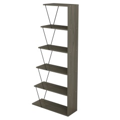 ΒΙΒΛΙΟΘΗΚΗ FB92241.13 OLIVE GREY ME ΜΑΥΡΕΣ ΒΕΡΓΕΣ 65x22-24x146Υεκ.