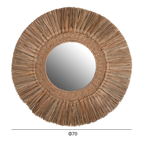 ΚΑΘΡΕΠΤΗΣ ΤΟΙΧΟΥ FB97831 ΜΕ ΠΛΑΙΣΙΟ MENDONG GRASS Φ70εκ ΣΕ ΧΡΩΜΑ ΦΥΣΙΚΟ