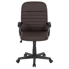 ΚΑΡΕΚΛΑ ΓΡΑΦΕΙΟΥ FB91189.02 PU ΔΕΡΜΑ ΚΑΦΕ ΧΡΩΜΑ-ΜΑΥΡΑ ΜΠΡΑΤΣΑ 55x65x100Υεκ.