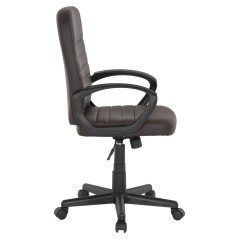 ΚΑΡΕΚΛΑ ΓΡΑΦΕΙΟΥ FB91189.02 PU ΔΕΡΜΑ ΚΑΦΕ ΧΡΩΜΑ-ΜΑΥΡΑ ΜΠΡΑΤΣΑ 55x65x100Υεκ.