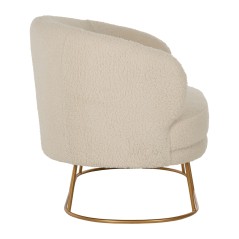 ΚΑΝΑΠΕΣ 2ΘΕΣΙΟΣ FB98492.20 ΕΚΡΟΥ ΜΠΟΥΚΛΕ ΥΦΑΣΜΑ ΜΕ ΧΡΥΣΗ ΒΑΣΗ 130x75x85Y εκ.