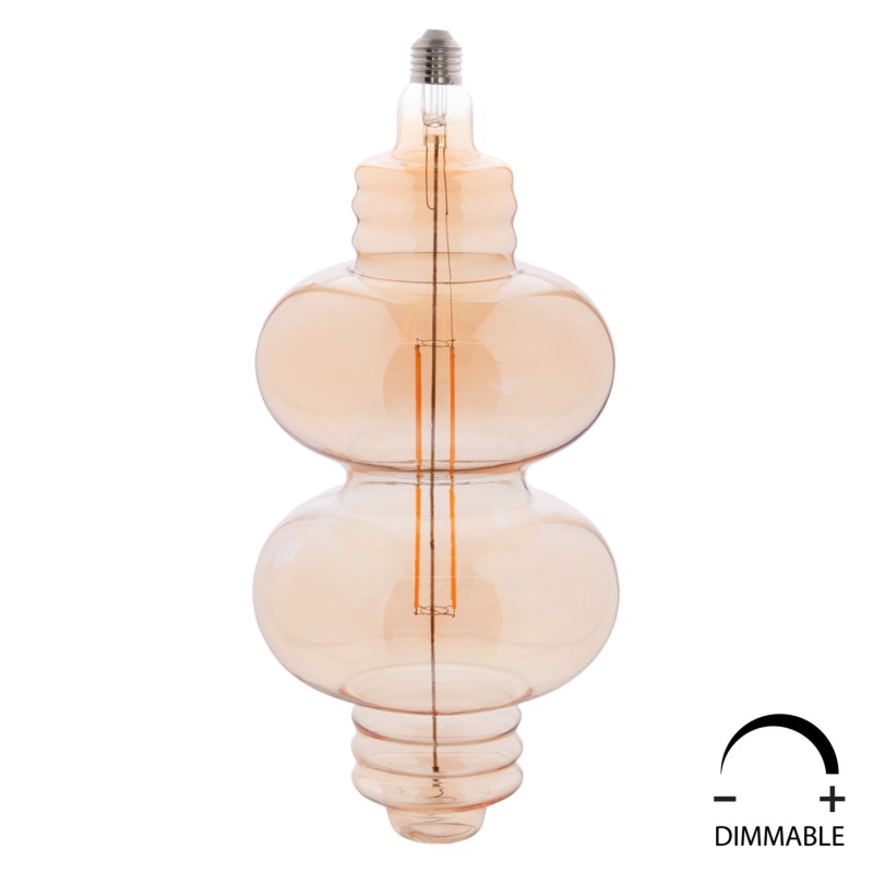ΛΑΜΠΤΗΡΑΣ LED FILAMENT 8W E27 3000K GOLD COLOR DIMMABLE FB94053.02