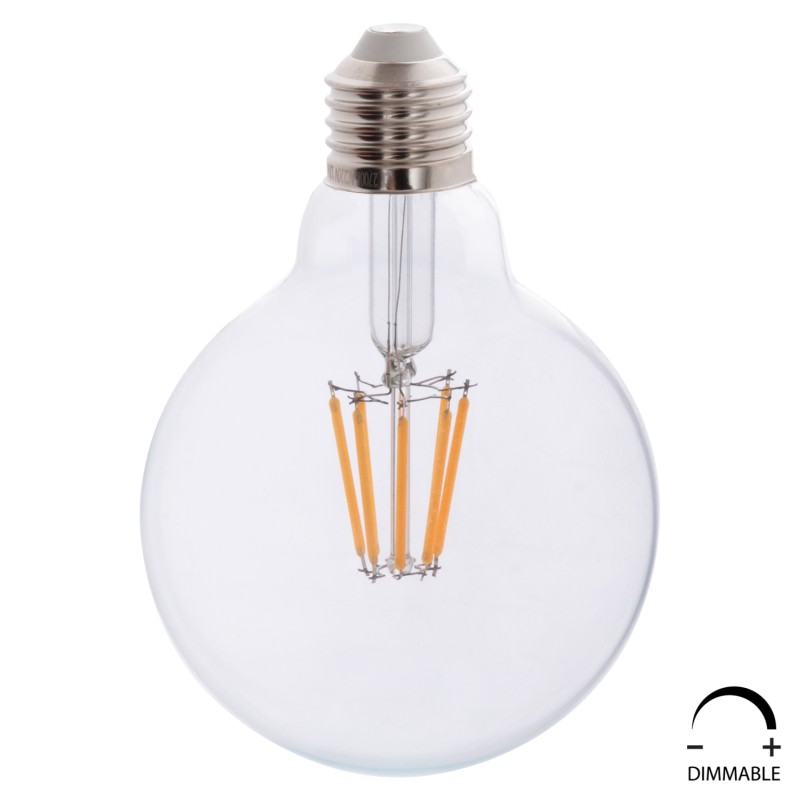 ΛΑΜΠΤΗΡΑΣ GLOBO LED FILAMENT 8W E27 3000K ΔΙΑΦΑΝΟΣ DIMMABLE FB94050.01