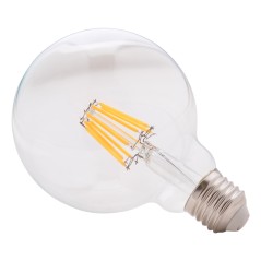 ΛΑΜΠΤΗΡΑΣ GLOBO LED FILAMENT 8W E27 3000K ΔΙΑΦΑΝΟΣ DIMMABLE FB94050.01