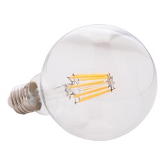 ΛΑΜΠΤΗΡΑΣ GLOBO LED FILAMENT 8W E27 3000K ΔΙΑΦΑΝΟΣ DIMMABLE FB94050.01