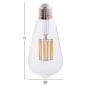ΛΑΜΠΤΗΡΑΣ FB94189.01 LED FILAMENT 12W E27 3000K ΔΙΑΦΑΝΟΣ