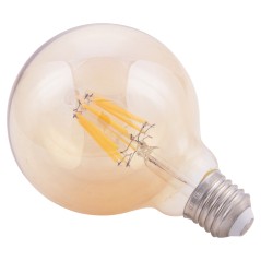 ΛΑΜΠΤΗΡΑΣ GLOBO LED FILAMENT 8W E27 3000K ΧΡΥΣΟ DIMMABLE FB94050.02