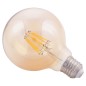 ΛΑΜΠΤΗΡΑΣ GLOBO LED FILAMENT 8W E27 3000K ΧΡΥΣΟ DIMMABLE FB94050.02