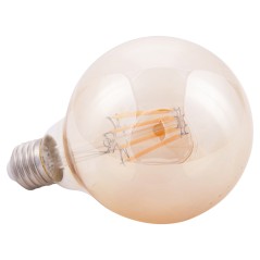 ΛΑΜΠΤΗΡΑΣ GLOBO LED FILAMENT 8W E27 3000K ΧΡΥΣΟ DIMMABLE FB94050.02