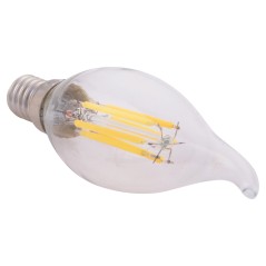 ΛΑΜΠΤΗΡΑΣ FB94047.01 ΣΤΥΛ ΦΛΟΓΑ LED FILAMENT 6W E14 3000K ΔΙΑΦΑΝΟ DIMMABLE