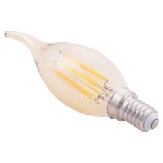 ΛΑΜΠΤΗΡΑΣ FB94047.02 ΣΤΥΛ ΦΛΟΓΑ LED FILAMENT 6W E14 3000K GOLD DIMMABLE