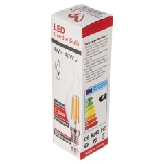 ΛΑΜΠΤΗΡΑΣ FB94047.02 ΣΤΥΛ ΦΛΟΓΑ LED FILAMENT 6W E14 3000K GOLD DIMMABLE