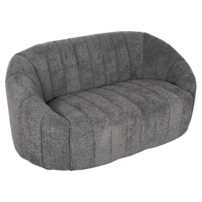 ΚΑΝΑΠΕΣ 2-ΘΕΣΙΟΣ FB99595.01 ΓΚΡΙ ΜΠΟΥΚΛΕ ΥΦΑΣΜΑ 145x82x67Υεκ.