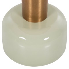 ΒΟΗΘΗΤΙΚΟ ΤΡΑΠΕΖΑΚΙ FB94243.07 ΜΕΤΑΛΛΟ ΣΕ ΑΝΟΙΧΤΟ ΠΡΑΣΙΝΟ-ΧΡΥΣΟ Φ40,5x48Υ εκ.