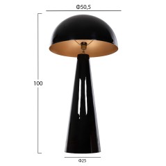 ΦΩΤΙΣΤΙΚΟ ΔΑΠΕΔΟΥ FB94256.04 ΜΕΤΑΛΛΟ ΜΑΥΡΟ-ΡΥΘΜΙΖΟΜΕΝΟ ΚΑΠΕΛΟ Φ50x100Υ