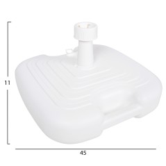 ΠΛΑΣΤΙΚΗ ΒΑΣΗ ΟΜΠΡΕΛΑΣ ΜΕ ΧΕΡΟΥΛΙ FB96112.01 ΛΕΥΚΗ-ΚΟΝΤΑΡΙ 20/38mm 45x45x11Υ