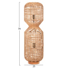 ΦΩΤΙΣΤΙΚΟ ΔΑΠΕΔΟΥ FB94359 ΜΕΤΑΛΛΟ-PAPER ROPE ΣΕ ΚΑΦΕ-2 ΛΑΜΠΕΣ Φ25x78,5Υεκ.