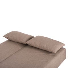 ΚΑΝΑΠΕΣ ΚΡΕΒΑΤΙ FB93271.04 ΤΡΙΘΕΣΙΟΣ- ΜΠΕΖ ΥΦΑΣΜΑ 193x82x81Υεκ.