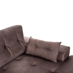 ΓΩΝΙΑΚΟΣ ΚΑΝΑΠΕΣ-ΚΡΕΒΑΤΙ ΜΕ ΑΠΟΘ.ΧΩΡΟ FB93281.03R ΚΑΦΕ ΥΦΑΣΜΑ 308x181x92Υεκ.