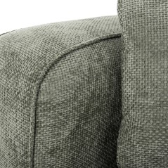 ΚΑΝΑΠΕΣ ΓΩΝΙΑ (ΑΡΙΣΤΕΡΗ) 3-ΘΕΣΙΟΣ FB93280.05L ΠΡΑΣΙΝΟ ΥΦΑΣΜΑ 252x160x70-90Υεκ