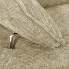 ΓΩΝΙΑΚΟΣ ΚΑΝΑΠΕΣ (ΔΕΞΙΑ) FB93268.01R ΕΚΡΟΥ ΥΦΑΣΜΑ 283x188x100Υεκ.