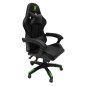 ΠΟΛΥΘΡΟΝΑ GAMING FB91203.03 ΜΑΥΡΟ-ΠΡΑΣΙΝΟ PVC & NYLON 58.5x100x120Υεκ.