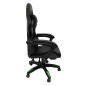 ΠΟΛΥΘΡΟΝΑ GAMING FB91203.03 ΜΑΥΡΟ-ΠΡΑΣΙΝΟ PVC & NYLON 58.5x100x120Υεκ.