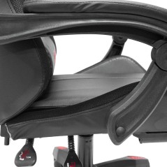 ΠΟΛΥΘΡΟΝΑ GAMING FB91203.01 ΜΑΥΡΟ-ΚΟΚΚΙΝΟ PVC & NYLON 58.5x100x120Υεκ.