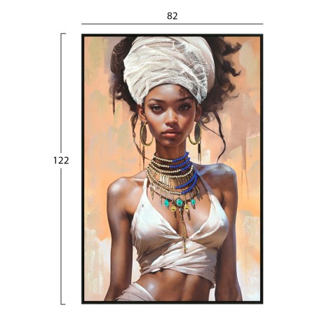 ΠΙΝΑΚΑΣ TOIXOY FB94571 ΚΟΡΝΙΖΑ ΜΑΥΡΗ-ΚΑΜΒΑΣ ΕΚΤΥΠΩΣΗ ΓΥΝΑΙΚΕΙΑ ΦΙΓΟΥΡΑ 82x4,5x122Υεκ.