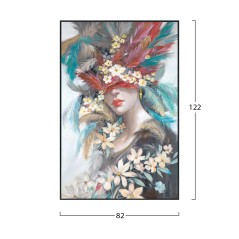 ΠΙΝΑΚΑΣ TOIXOY FB94564 ΜΕ ΚΟΡΝΙΖΑ ΜΑΥΡΗ-ΚΑΜΒΑΣ ΕΚΤΥΠΩΣΗ ΓΥΝΑΙΚΕΙΟ ΠΡΟΣΩΠΟ 82x4,5x122Υεκ.