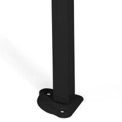 ΚΙΟΣΚΙ/GAZEBO FB96312 ΠΤΥΣΣΟΜΕΝΟ-ΣΚΕΛΕΤΟΣ ΜΕΤΑΛ.ΜΑΥΡΟΣ-ΛΕΥΚΟ ΥΦΑΣΜΑ 3x6x3,10Yμ