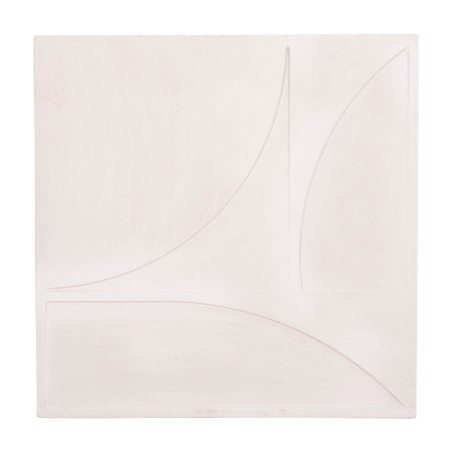 ΠΙΝΑΚΑΣ ΤΕΤΡΑΓΩΝΟΣ FB94507 MDF ΣΕ ΥΠΟΛΕΥΚΟ ΧΡΩΜΑ 80x4(πάχος)x80Υεκ.