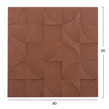 ΠΙΝΑΚΑΣ ΤΕΤΡΑΓΩΝΟΣ FB94524 MDF ΣΕ ΚΑΦΕ ΧΡΩΜΑ 80x5(πάχος)x80Υεκ.