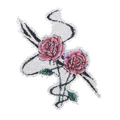 Αυτοκόλλητο Tattoo Ιριδίζον Σώματος Τριαντάφυλλο