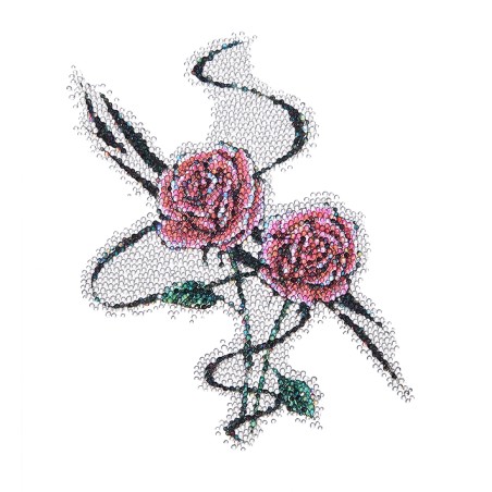 Αυτοκόλλητο Tattoo Ιριδίζον Σώματος Τριαντάφυλλο