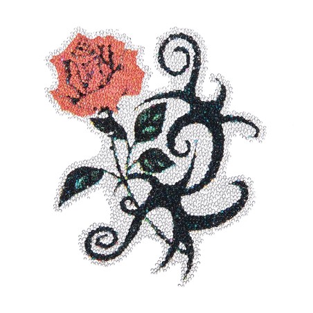 Αυτοκόλλητο Tattoo Ιριδίζον Σώματος Τριαντάφυλλο