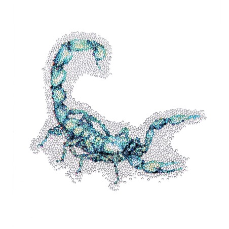 Αυτοκόλλητο Tattoo Ιριδίζον Σώματος Σκορπιός