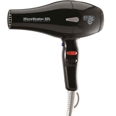 Επαγγελματικό Πιστολάκι Μαλλιών ETI MicroStratos Silent Digital Light 2500W Black