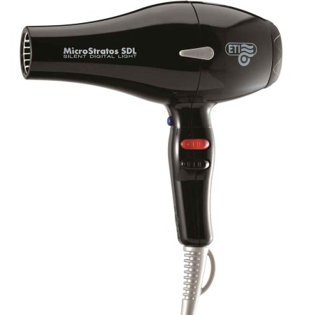 Επαγγελματικό Πιστολάκι Μαλλιών ETI MicroStratos Silent Digital Light 2500W Black