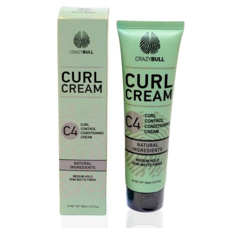 Κρέμα για Μπούκλες Crazy Bull C4 Curl Control Cream 150ml
