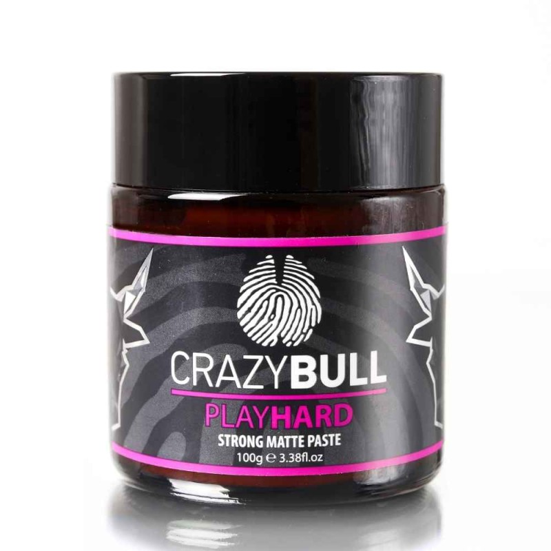 Πάστα Styling Μαλλιών Crazy Bull Strong Matte Paste Play Hard 100ml Πάστα Styling Μαλλιών Crazy Bull Strong Matte Paste Play Hard 100ml