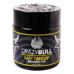 Πάστα Styling Μαλλιών Crazy Bull Medium Matte Paste MattMeUp 100ml