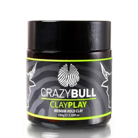 Πηλός Styling Μαλλιών Crazy Bull Medium Hold Clay Play 100ml