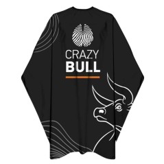 Μπέρτα Κουρέματος Crazy Bull Barber Cape Taurus Black