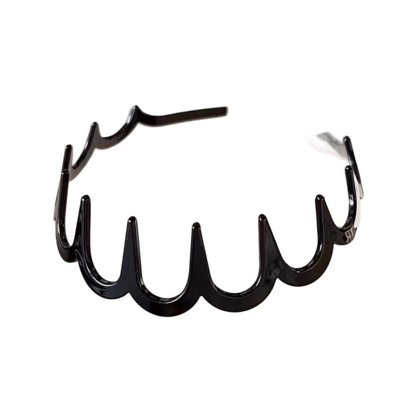 Κοκκάλινη στέκα για τα μαλλιά με δόντια