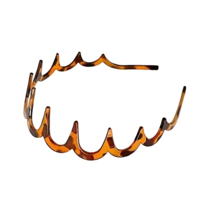 Κοκκάλινη στέκα για τα μαλλιά με δόντια