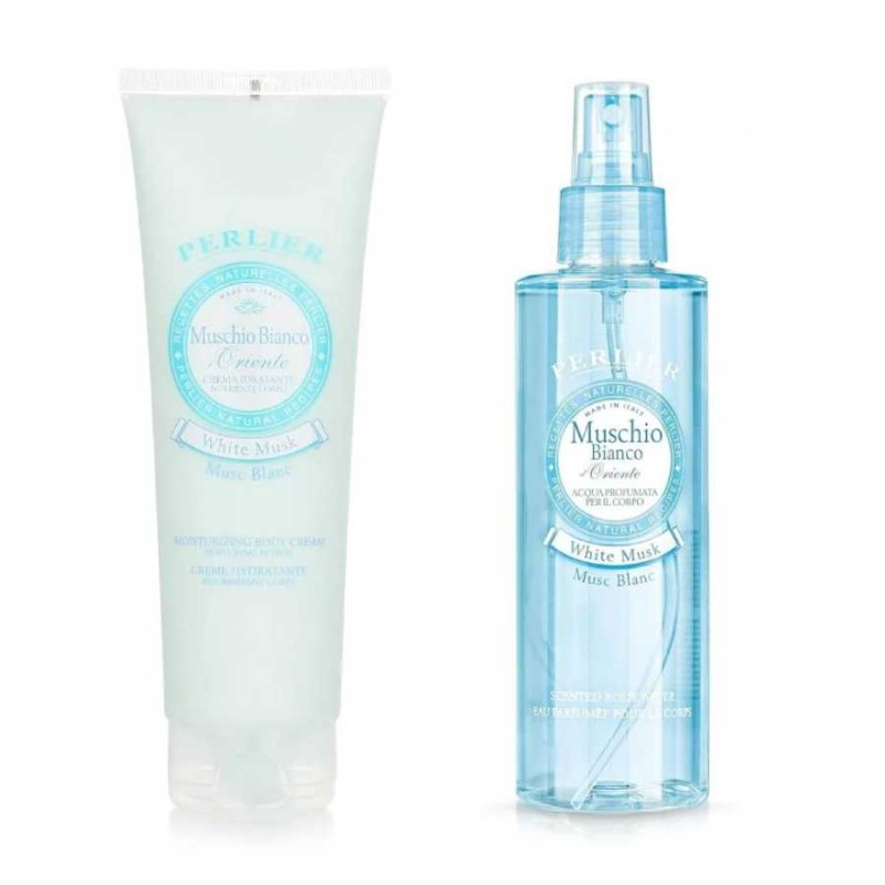 Perlier White Musk Gift Set (Body Cream 250ml + Body Water 200ml)