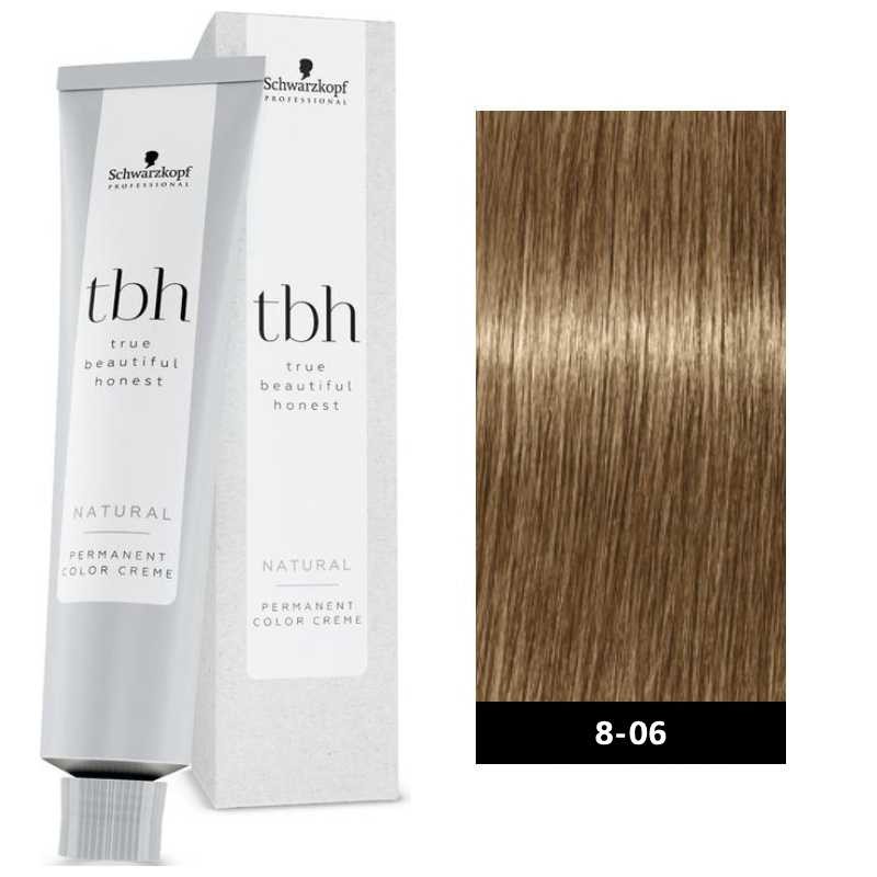 Schwarzkopf Professional True Beautiful Honest 60ml Natural N°8-06 Ξανθό Ανοιχτό Φυσικό Μαρόν